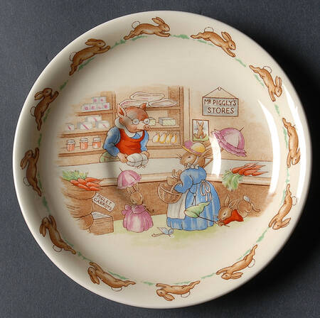 Bunnykins (Casino Shape) Saucer for Flat Casino Shape Cup