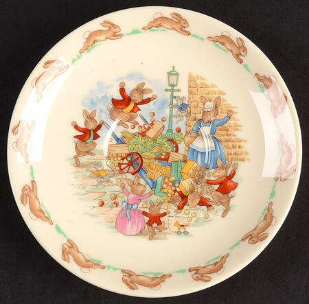 Bunnykins (Casino Shape) Saucer for Flat Casino Shape Cup