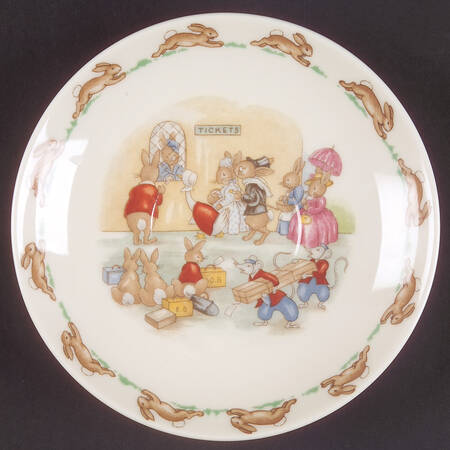 Bunnykins (Casino Shape) Saucer for Flat Casino Shape Cup