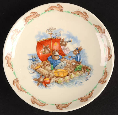Bunnykins (Casino Shape) Saucer for Flat Casino Shape Cup