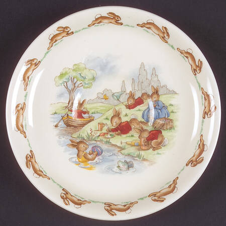 Bunnykins (Casino Shape) Saucer for Flat Casino Shape Cup
