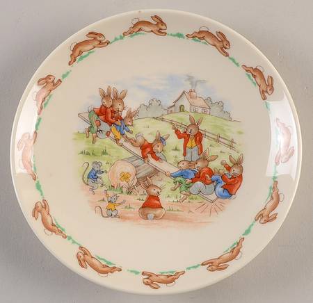 Bunnykins (Casino Shape) Saucer for Flat Casino Shape Cup