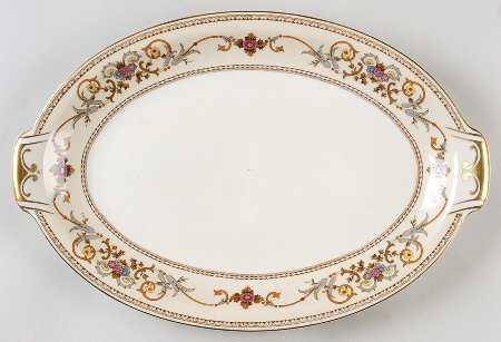 Wheeling (Occupied Japan) 13" Oval Serving Platter