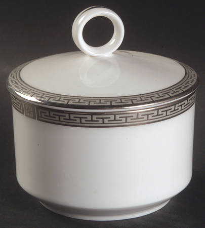 Corinth Platinum Sugar Bowl & Lid