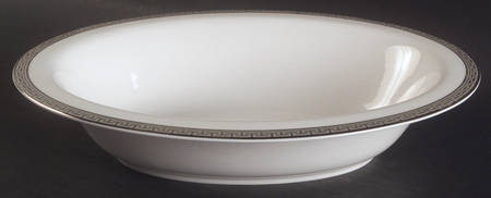 Corinth Platinum 10" Oval Vegetable Bowl