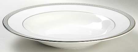 Corinth Platinum Large Rim Soup Bowl