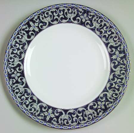 Francesca Platinum Accent Luncheon Plate