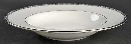 Francesca Platinum Large Rim Soup Bowl