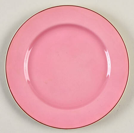 Tiger Lily Pink (Pink Trim) Salad Plate
