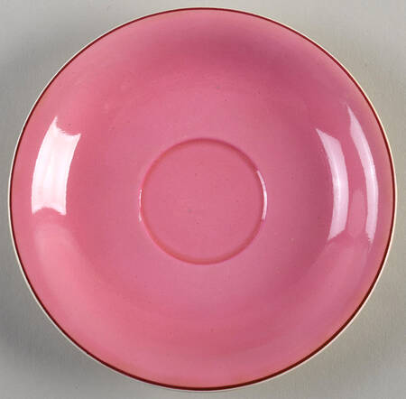 Tiger Lily Pink (Pink Trim) Saucer