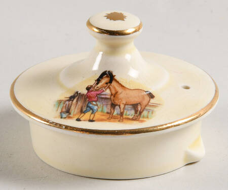 Village Scenes Individual Breakfast Set Teapot-Lid