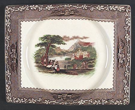 Jenny Lind Brown Multicolor (Border House Brown) by Royal Staffordshire