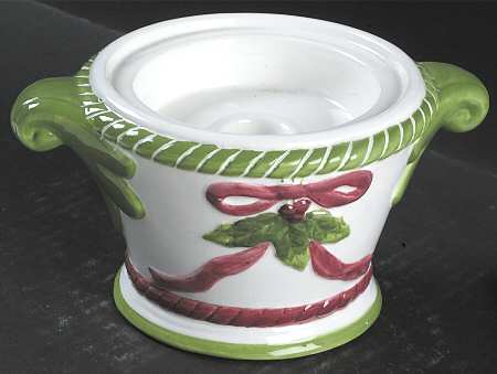 Seasons of Colour Red Sculpted Candlestick