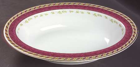 Seasons of Colour Red 10" Oval Vegetable Bowl