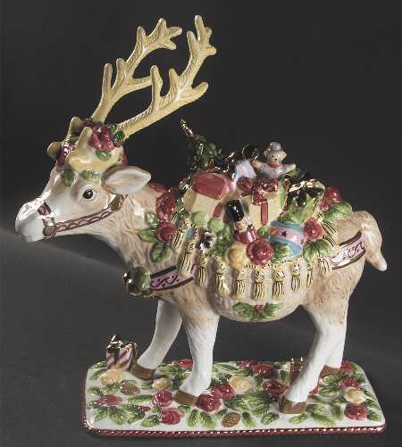 Seasons of Colour Red Reindeer Figurine
