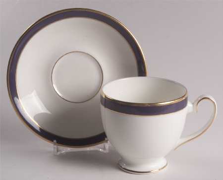 Warwick Blue Footed Cup & Saucer Set