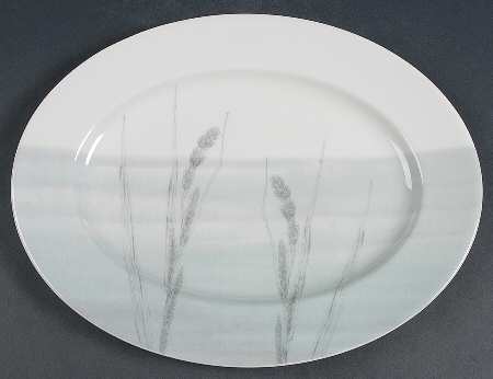 Smoke 13" Oval Serving Platter
