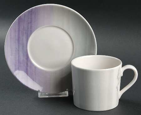 Smoke Flat Cup & Saucer Set
