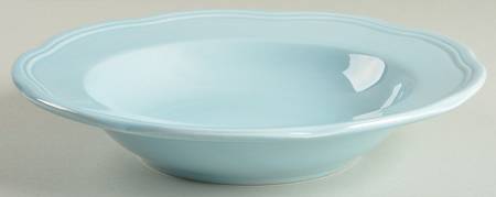 Baroque Blue Large Rim Soup Bowl