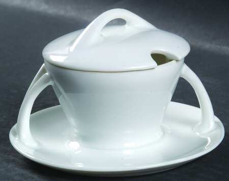 Botticelli Mustard with Lid & Attached Underplate
