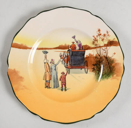 Coaching Days (Scalloped) Bread & Butter Plate