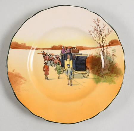 Coaching Days (Scalloped) Bread & Butter Plate