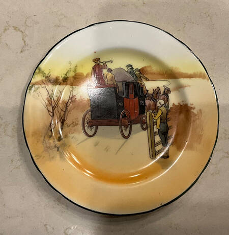 Coaching Days (Scalloped) Bread & Butter Plate