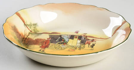 Coaching Days (Scalloped) Coupe Soup Bowl