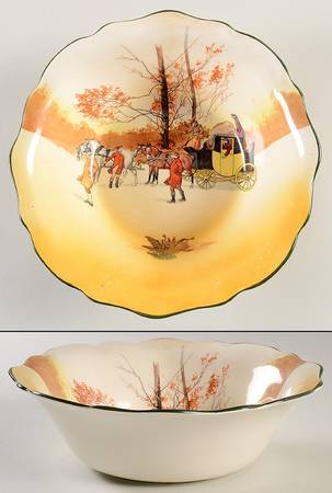 Coaching Days (Scalloped) 9" Round Vegetable Bowl