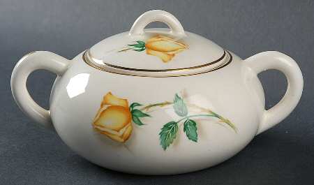 Radiant Rose Sugar Bowl & Lid