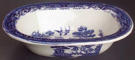 Willow (No Trim) 9" Oval Vegetable Bowl
