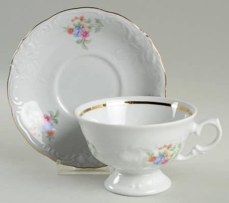RKT11 Footed Cup & Saucer Set