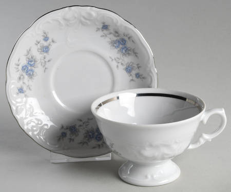 Footed Cup & Saucer Set