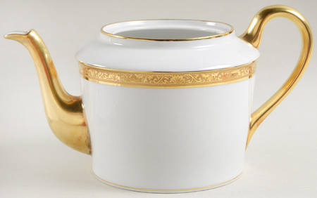 Ambassador Gold (White) Teapot No Lid