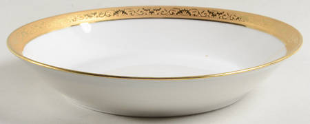 Ambassador Gold (White) Coupe Soup Bowl