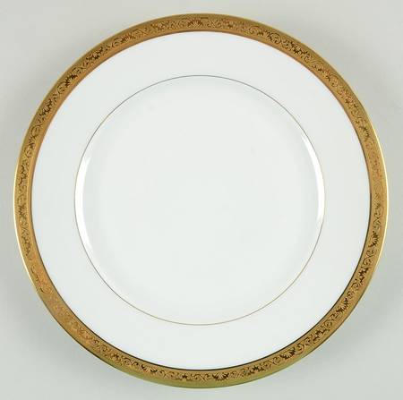Ambassador Gold (White) Luncheon Plate