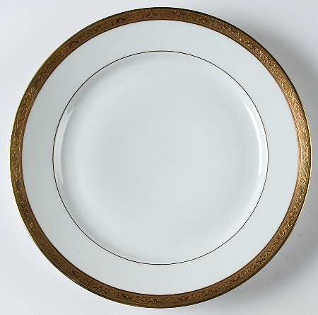 Ambassador Gold (White) Service Plate (Charger) by Raynaud
