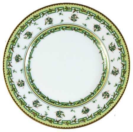 Bougainville Green Bread & Butter Plate