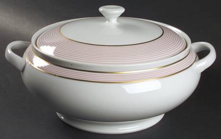 Crinoline Pink Tureen &  Lid