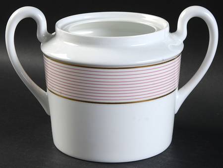 Crinoline Pink Oversize Sugar Bowl-No Lid