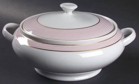 Crinoline Pink Round Covered Vegetable