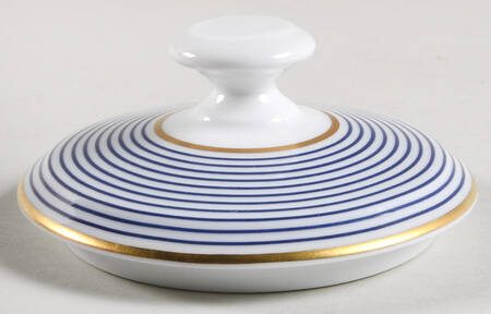 Crinoline Blue Lid for Oversize Sugar Bowl