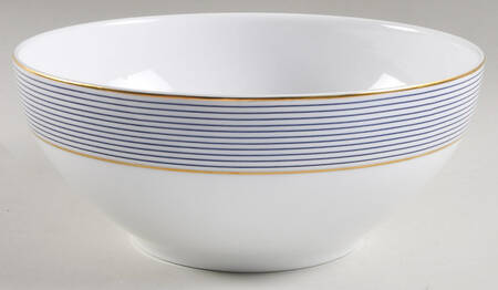 Crinoline Blue 10" Large Salad Serving Bowl