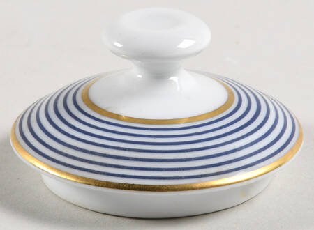 Crinoline Blue Lid for Sugar Bowl