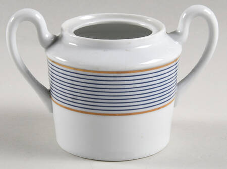 Crinoline Blue Sugar Bowl No Lid