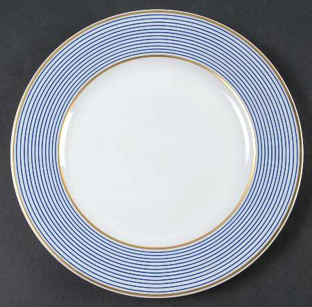 Crinoline Blue Dessert Luncheon Plate