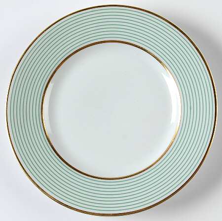 Crinoline Green Bread & Butter Plate