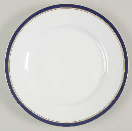 Diplomat Blue Dessert Luncheon Plate