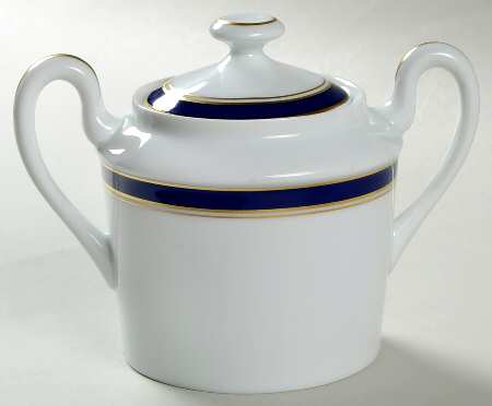 Diplomat Blue Sugar Bowl & Lid
