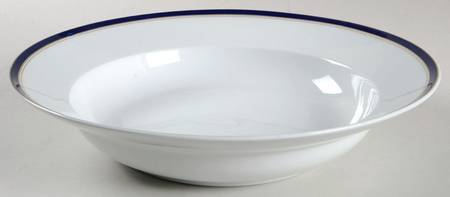Diplomat Blue 11" Pasta Serving Bowl